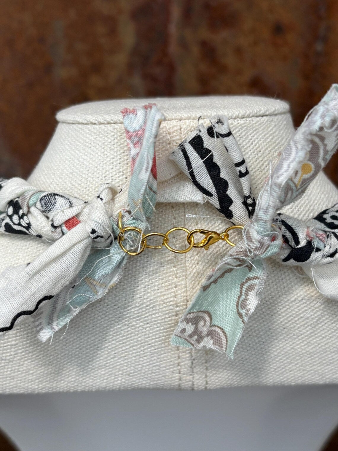 Bandana Charm Necklace - Handmade Beachy Western Boho Bandanna Jewelry - Beachin'