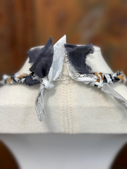 Bandana Charm Necklace - Handmade Western Boho Bandanna Jewelry - Where the Wild Things Are