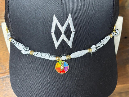 Trucker Hat Baseball Cap Band Add-on Removable Hat Jewelry F@#k Spinner