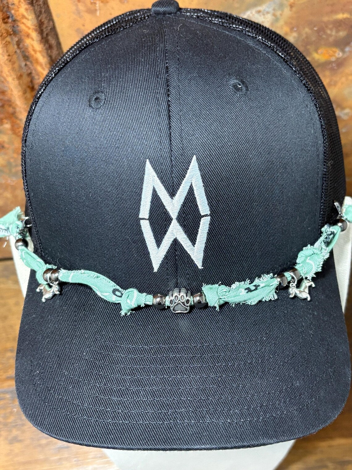 Trucker Hat Baseball Cap Band Add-on Removable Hat Jewelry Dachshund