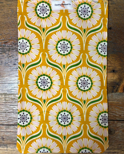 Handmade Organic Beeswax Bread Bag w/ Matching Clothes Pin Clip – Reusable Eco Friendly