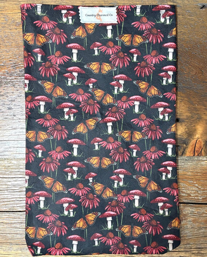 Handmade Organic Beeswax Bread Bag w/ Matching Clothes Pin Clip – Reusable Eco Friendly