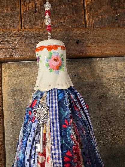 Vintage Farmhouse Salt Shaker Tassel