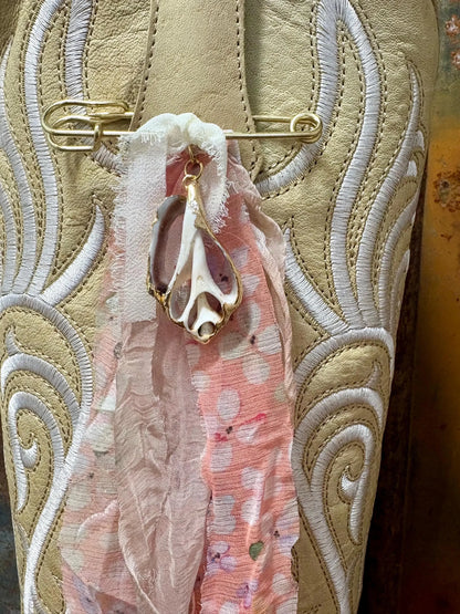 Cowboy Boot Ties Bows Dangles - Western Boho Cowgirl Handmade accessory - Beachin' 2